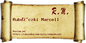 Rubóczki Marcell névjegykártya